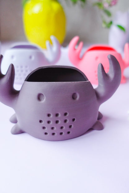 Glowvybe Krabbenvase – Moderne 3D Druck Vase als STL & 3MF Datei
