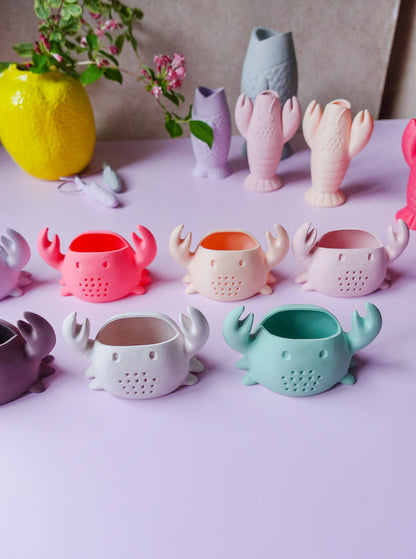 Glowvybe Krabbenvase – Moderne 3D Druck Vase als STL & 3MF Datei