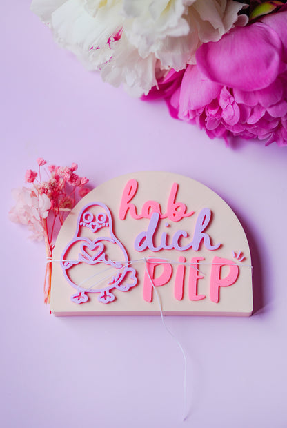 3D Druckdatei "Hab dich Piep" Geschenkidee Mitbringsel
