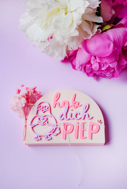 3D Druckdatei "Hab dich Piep" Geschenkidee Mitbringsel