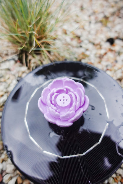 Pfingstrose Solarbrunnen Aufsatz STL | 2 Designs in 2 Größen | Offene & geschlossene Blüte | 3D Druck Datei für Solarbrunnen