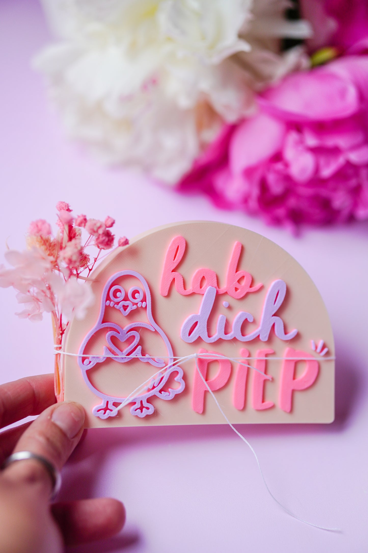 3D Druckdatei "Hab dich Piep" Geschenkidee Mitbringsel