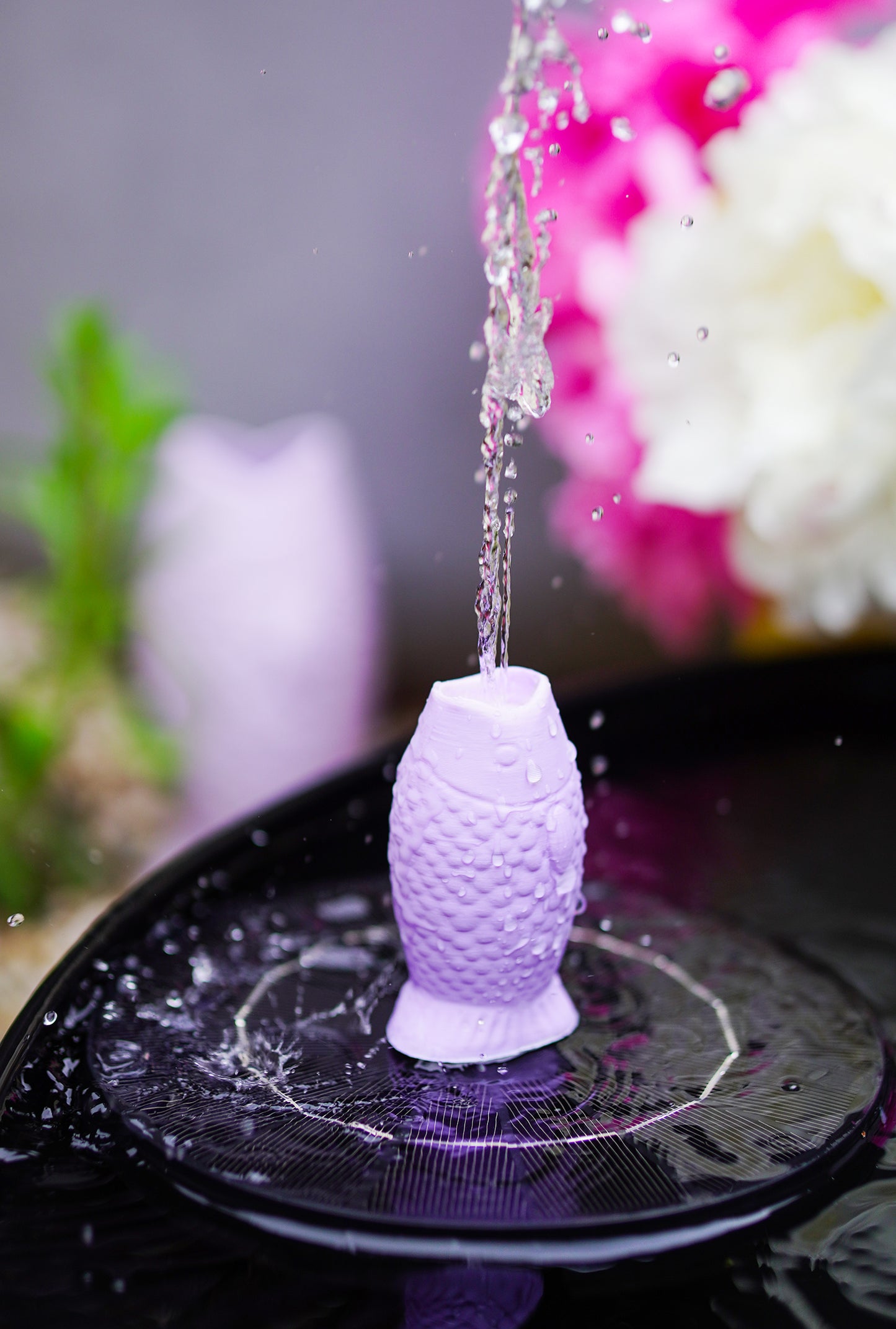 Sardine Solarbrunnen Aufsatz STL | Amalfi Brunnen Deko | 3D Druck Datei für Solarbrunnen