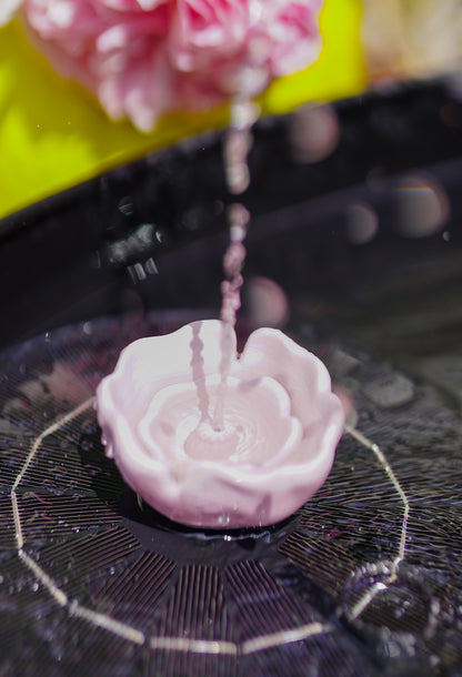 Mohn Solarbrunnen Aufsatz STL | Mohnkapsel Brunnen Deko | 3D Druck Datei für Solarbrunnen
