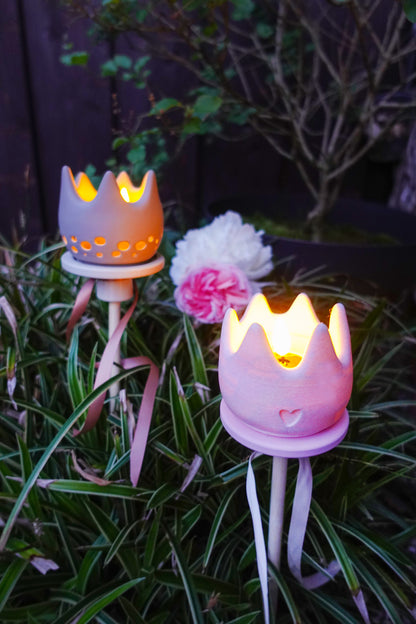 GLOOM Kronen Gartenstecker Windlicht STL Datei | 3D Druck Datei inkl. 4 Varianten & 3MF