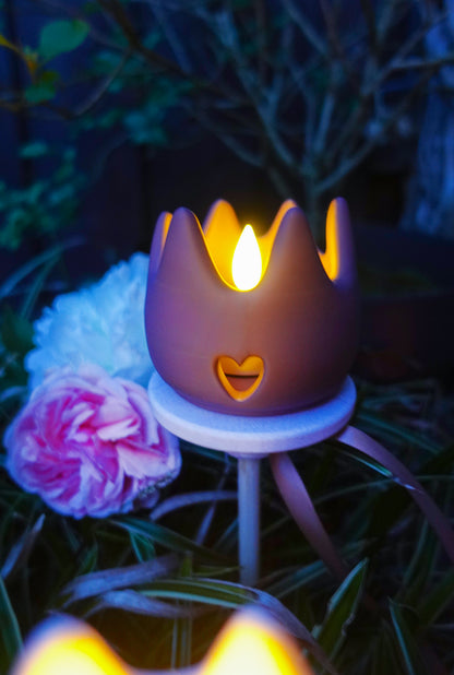 GLOOM Kronen Gartenstecker Windlicht STL Datei | 3D Druck Datei inkl. 4 Varianten & 3MF