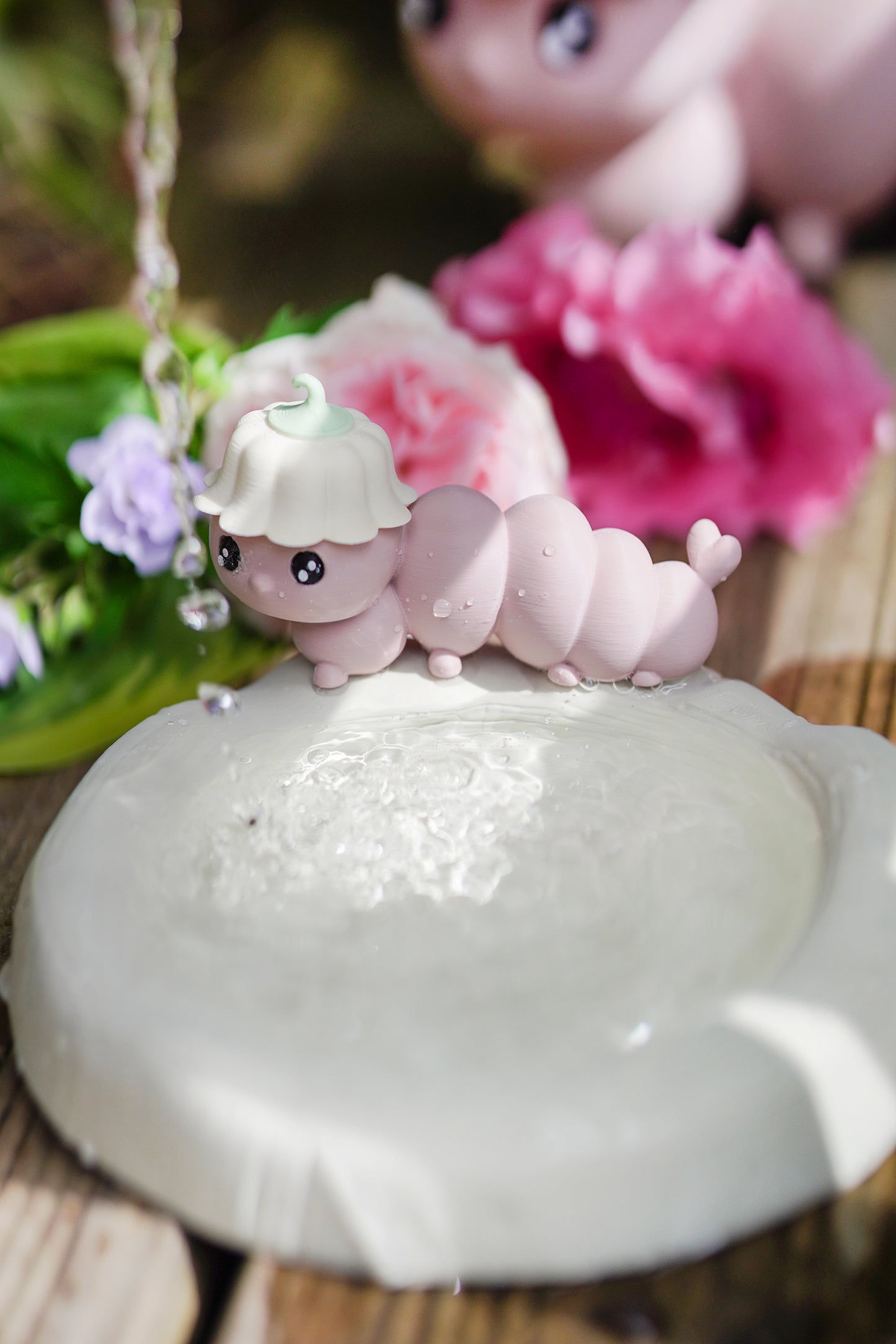 Lotti Tiertränke STL – Süße Vogeltränke & Insektentränke für den Garten | 3D Druck Datei