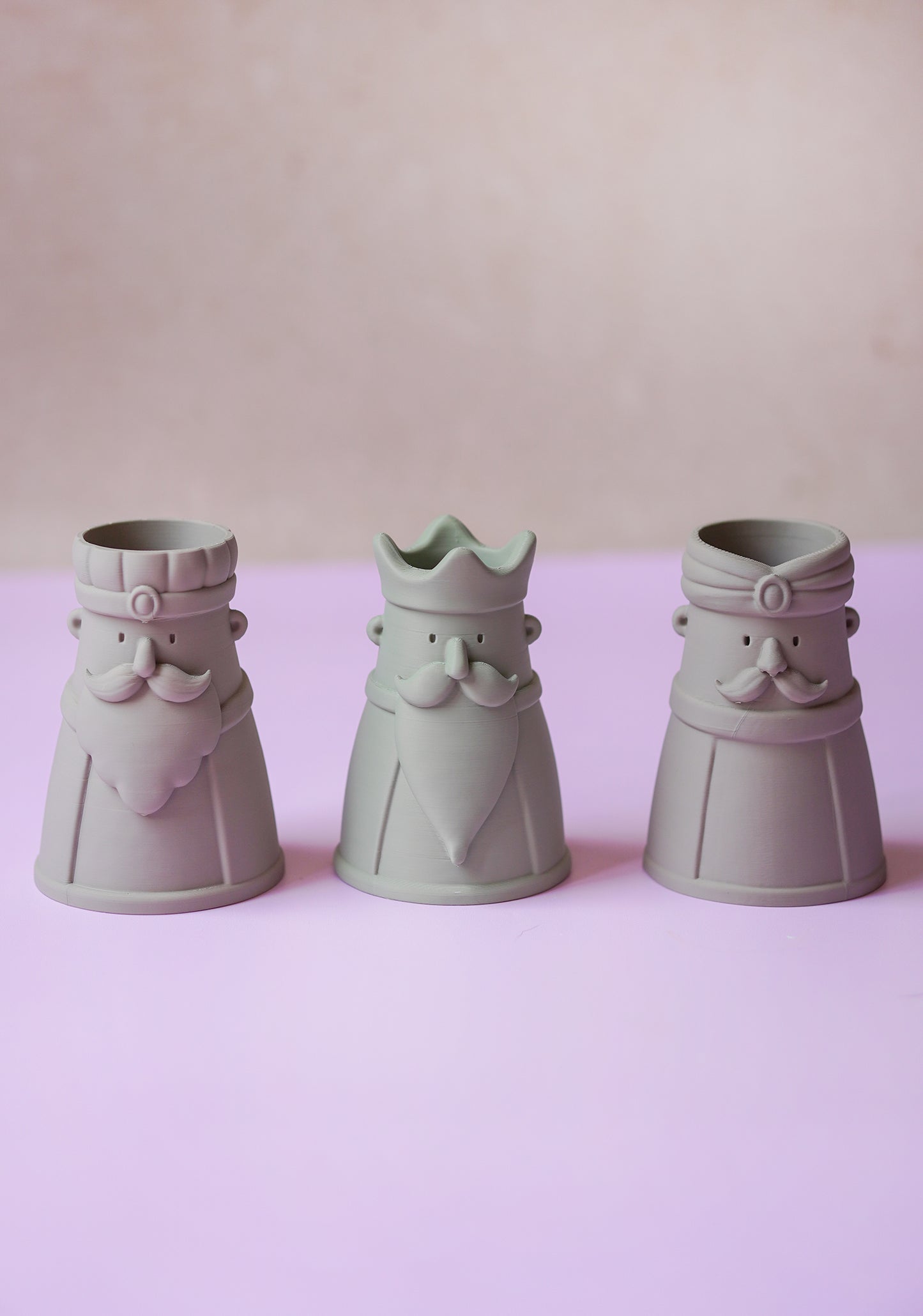 Heilige Drei Könige Vasen STL & 3MF – Moderne Weihnachtsdeko für den 3D-Druck | Gewerbelizenz inklusive