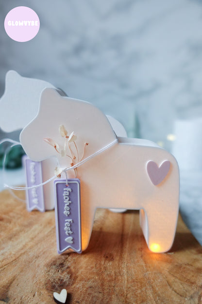 3D Druckdatei Dala Pferd Weihnachten Lichtbox – STL & 3MF mit Herz & Bonus