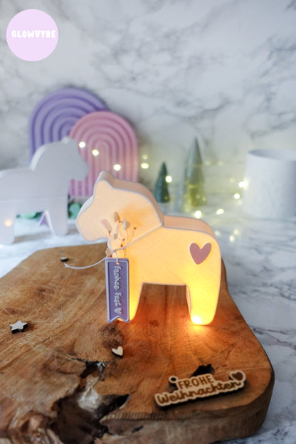 3D Druckdatei Dala Pferd Weihnachten Lichtbox – STL & 3MF mit Herz & Bonus