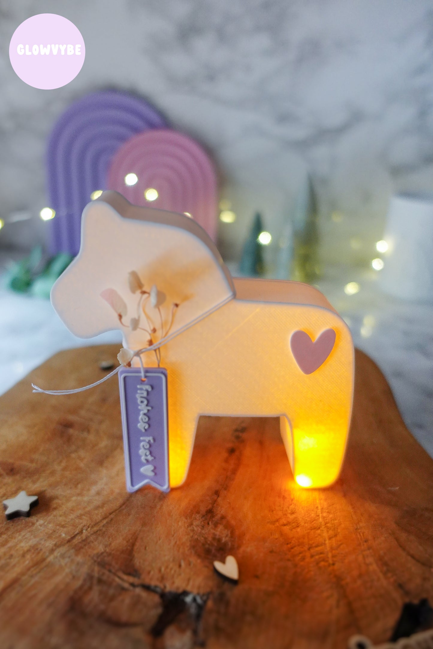 3D Druckdatei Dala Pferd Weihnachten Lichtbox – STL & 3MF mit Herz & Bonus