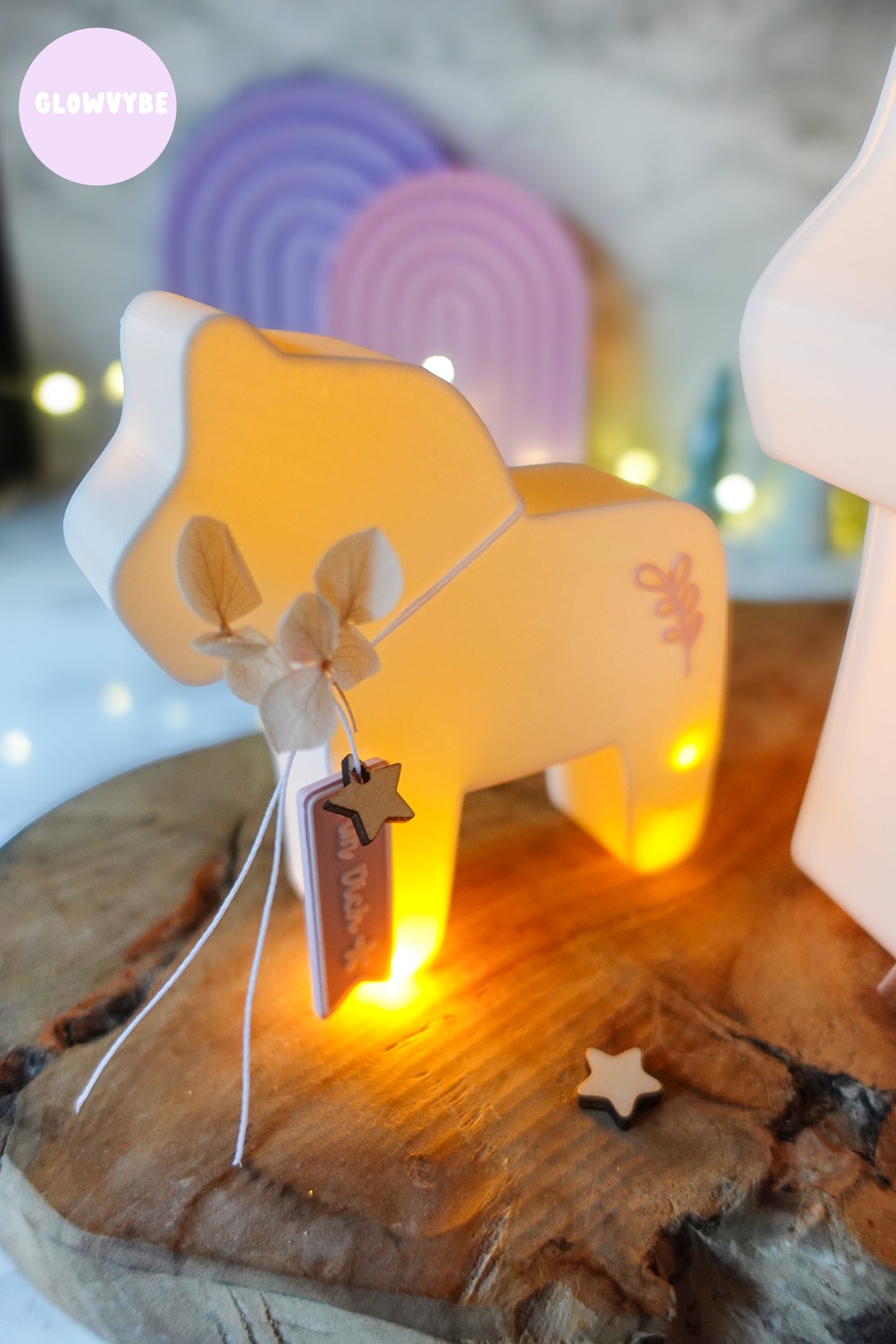 3D Druckdatei Dala Pferd Weihnachten Lichtbox – STL & 3MF mit Muster