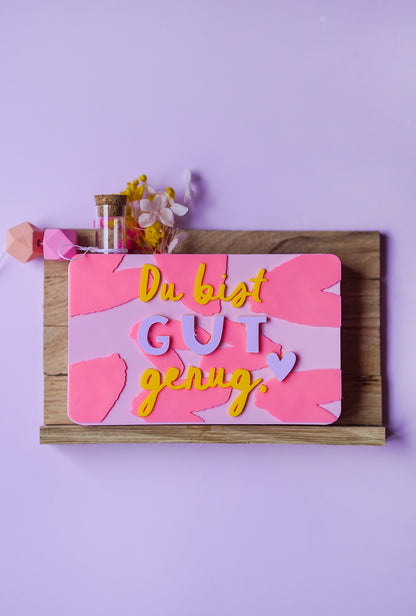 Du bist gut genug Giftcard – 3D Druckdatei für Geldgeschenke & Gutscheine
