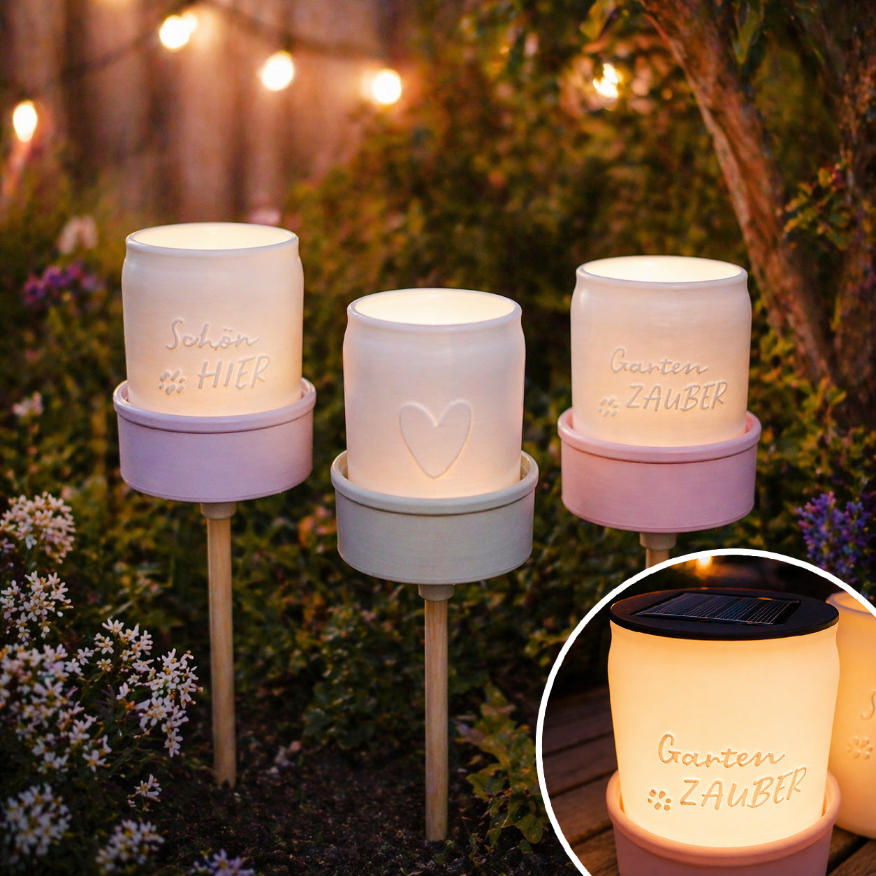 Gartenfackel im Marmeladenglas-Look – 3D Druck Datei (STL & 3MF)