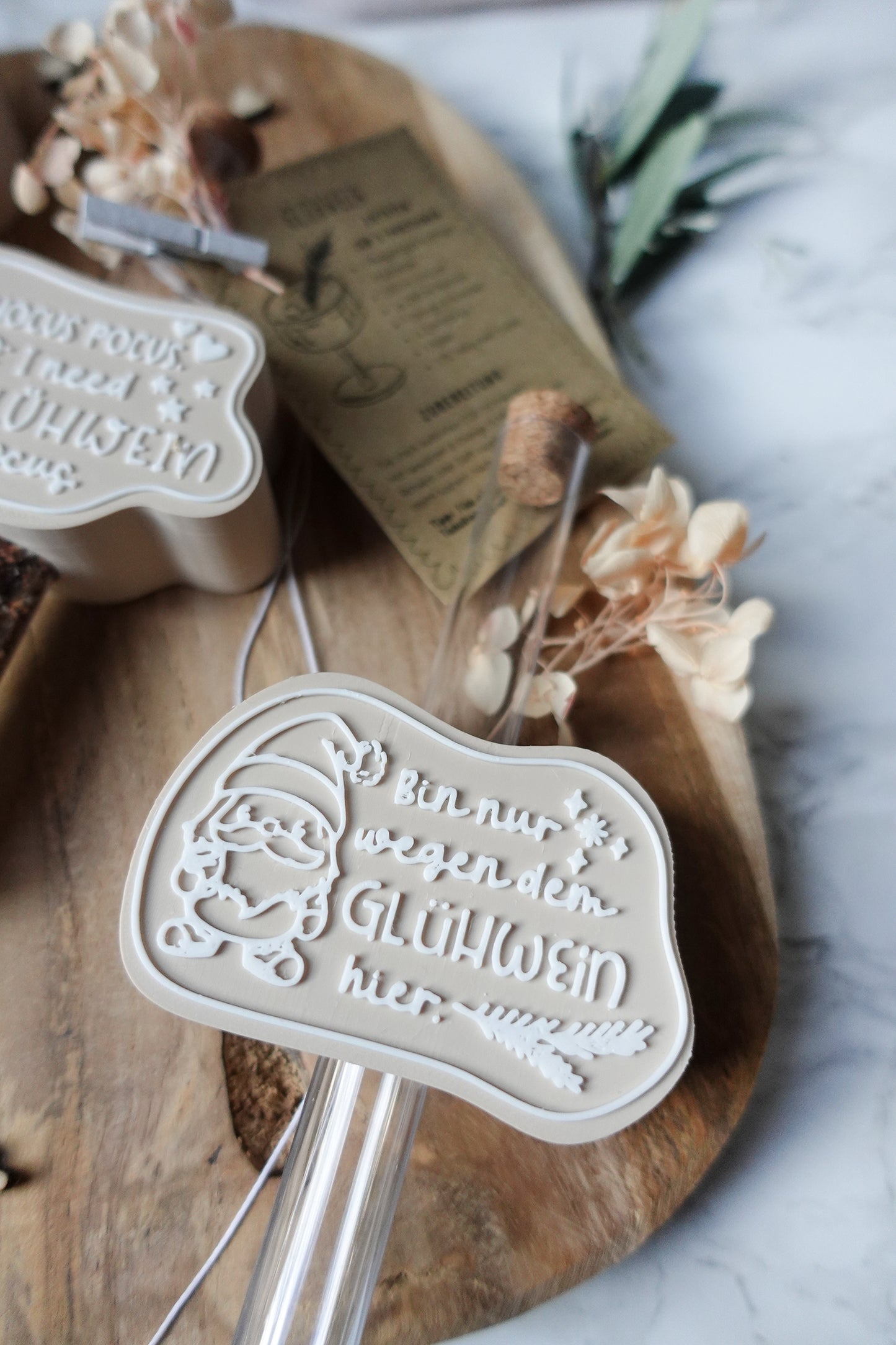 Glühwein Mitbringsel – 3D Druck Datei Set mit Rezeptkarte