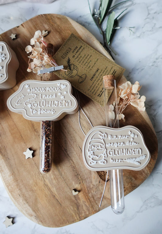 Glühwein Mitbringsel – 3D Druck Datei Set mit Rezeptkarte