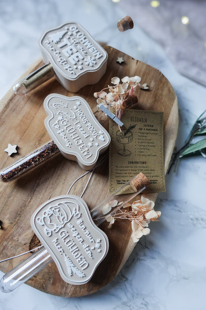 Glühwein Mitbringsel – 3D Druck Datei Set mit Rezeptkarte