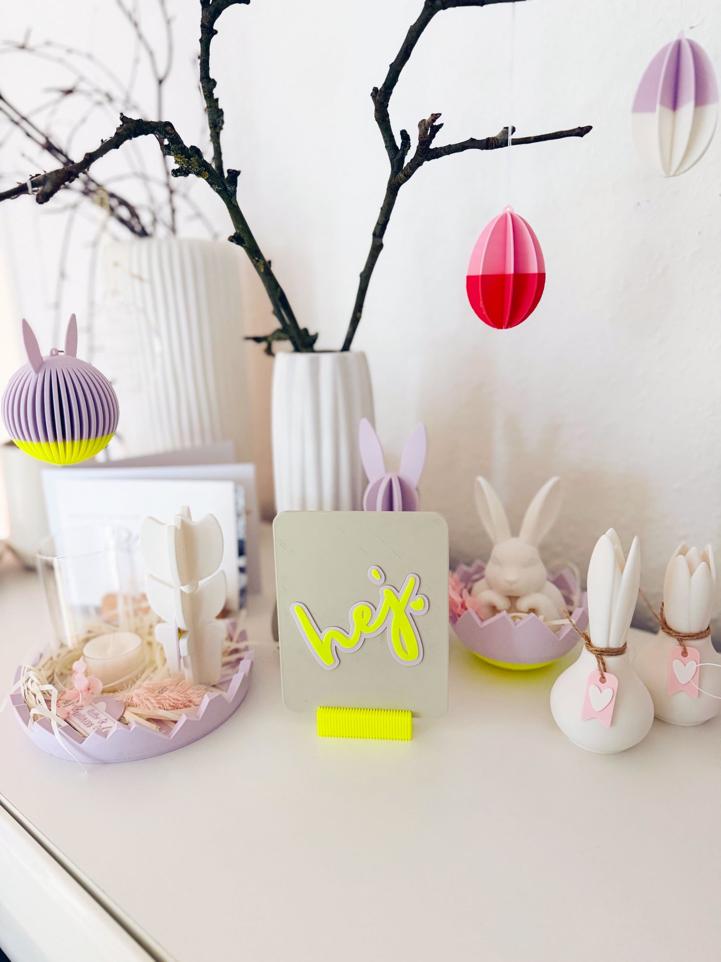 Spruchtafel Hej | STL & 3MF | 3D Druckdatei
