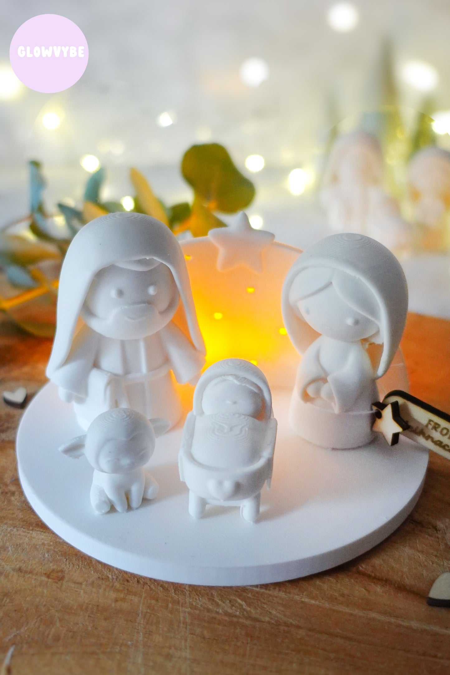 Kleine Stille – moderne Weihnachtskrippe zum 3D-Drucken & Lasern | Glowvybe Design