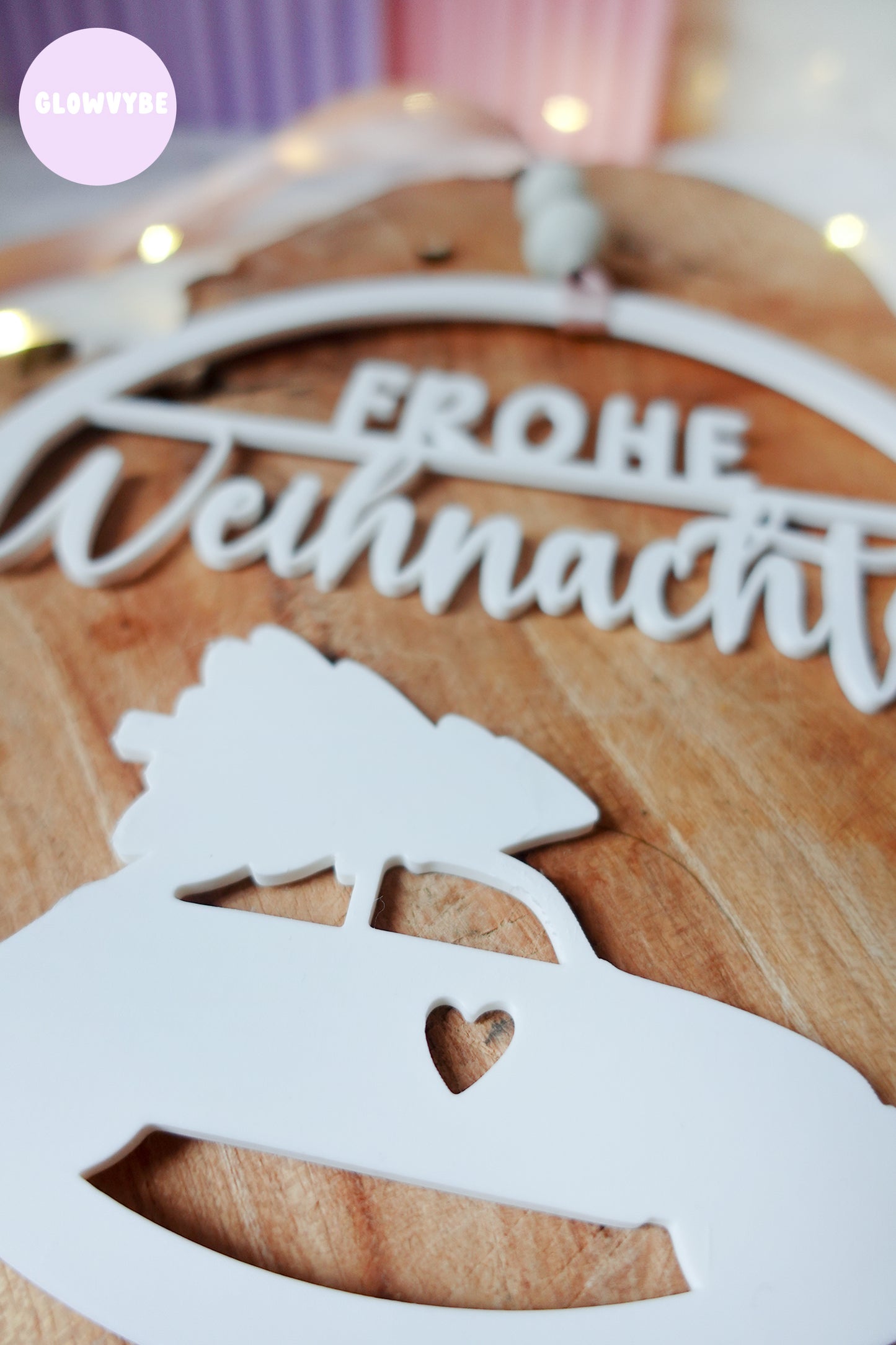 3D Druckdatei Weihnachtskranz Weihnachtsauto | STL & 3MF | Festliche Deko zum Selberdrucken