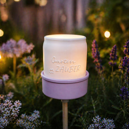 Gartenfackel im Marmeladenglas-Look – 3D Druck Datei (STL & 3MF)