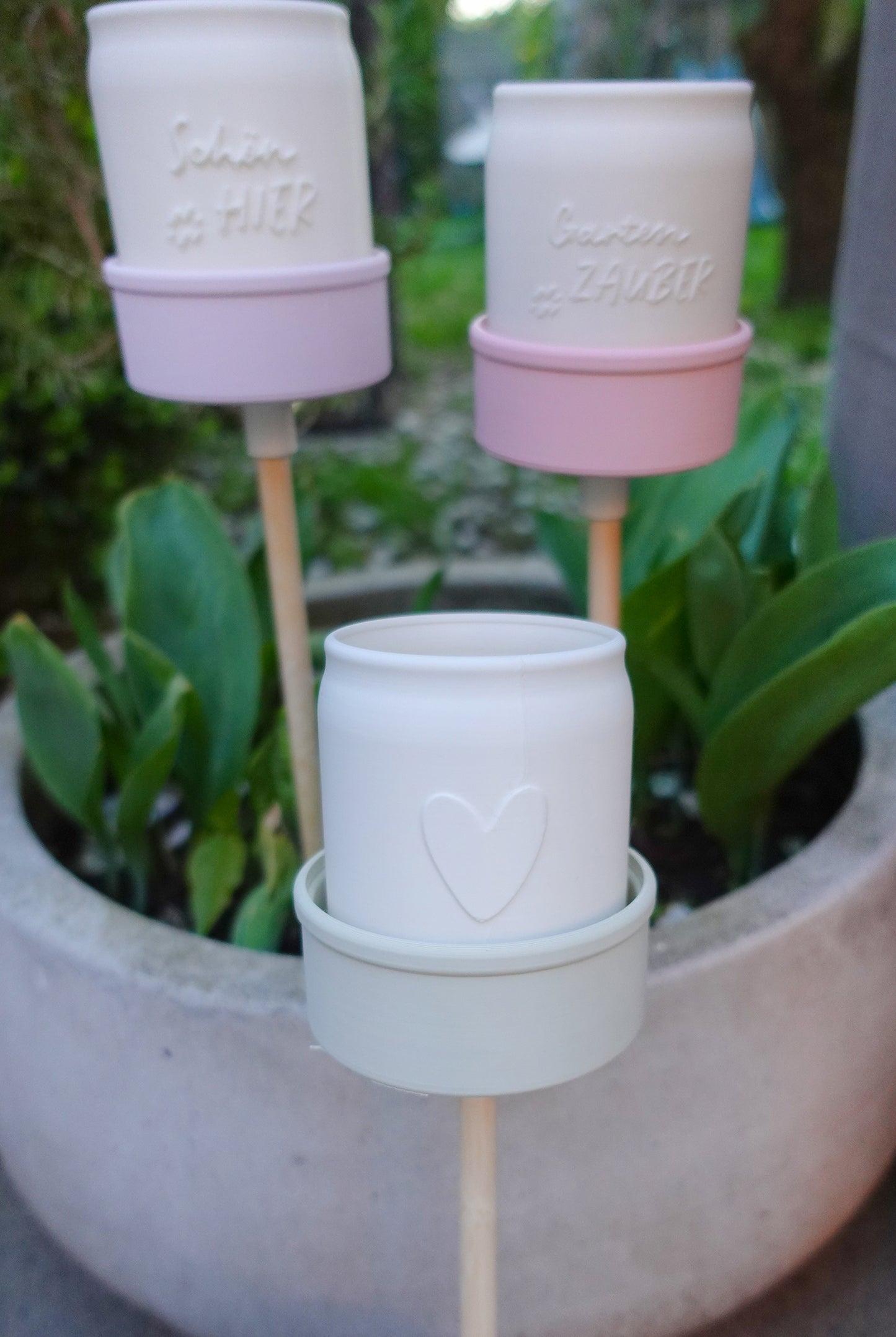 Gartenfackel im Marmeladenglas-Look – 3D Druck Datei (STL & 3MF)