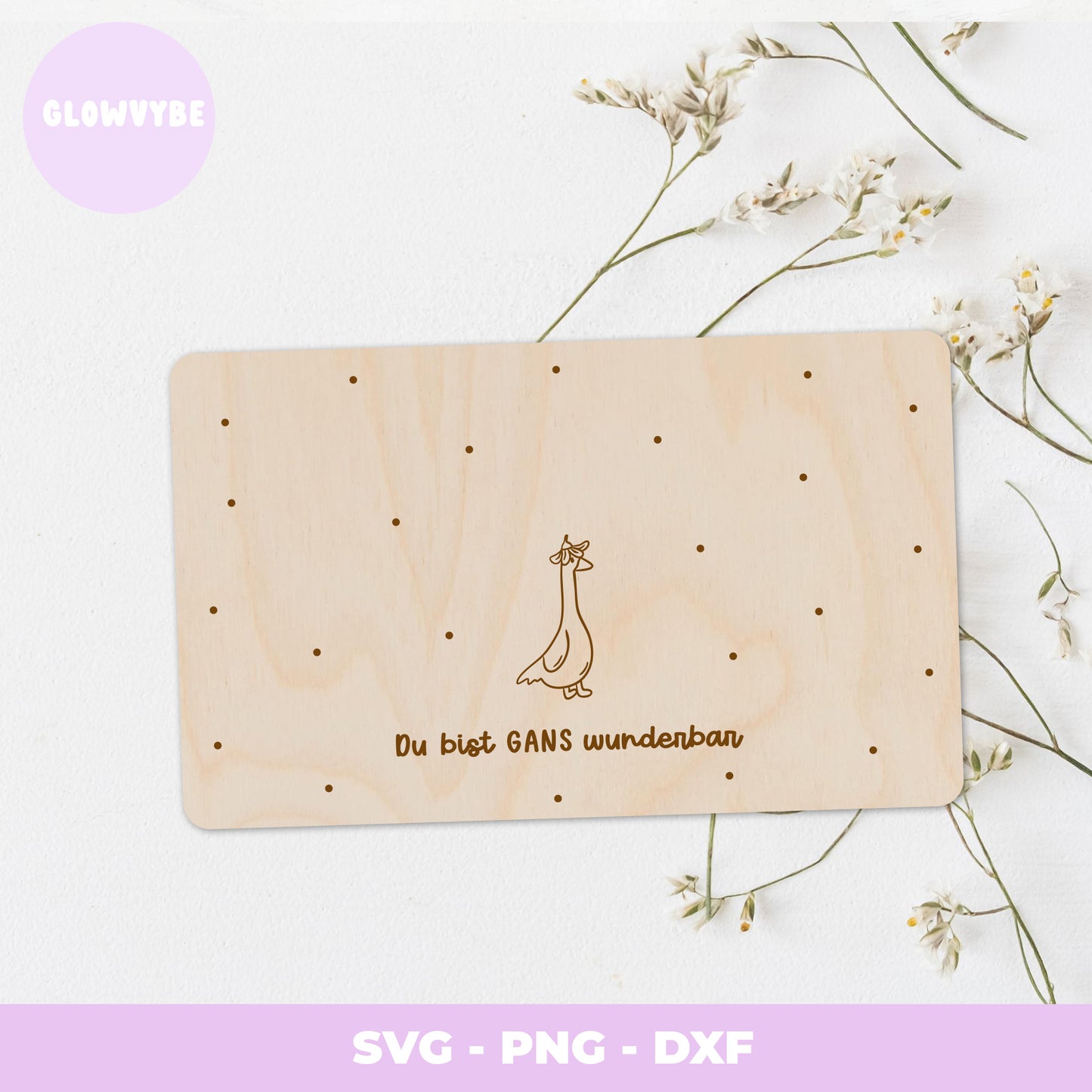 XL Laserdatei Gans Schild