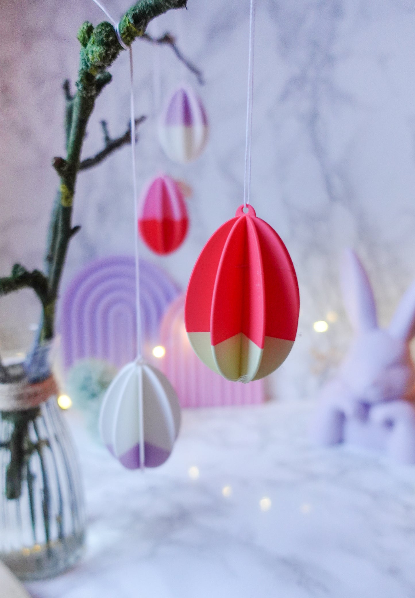 Modernes Osterei 3D Druck Datei | STL & 3MF | Frühlingsdeko & Ostern