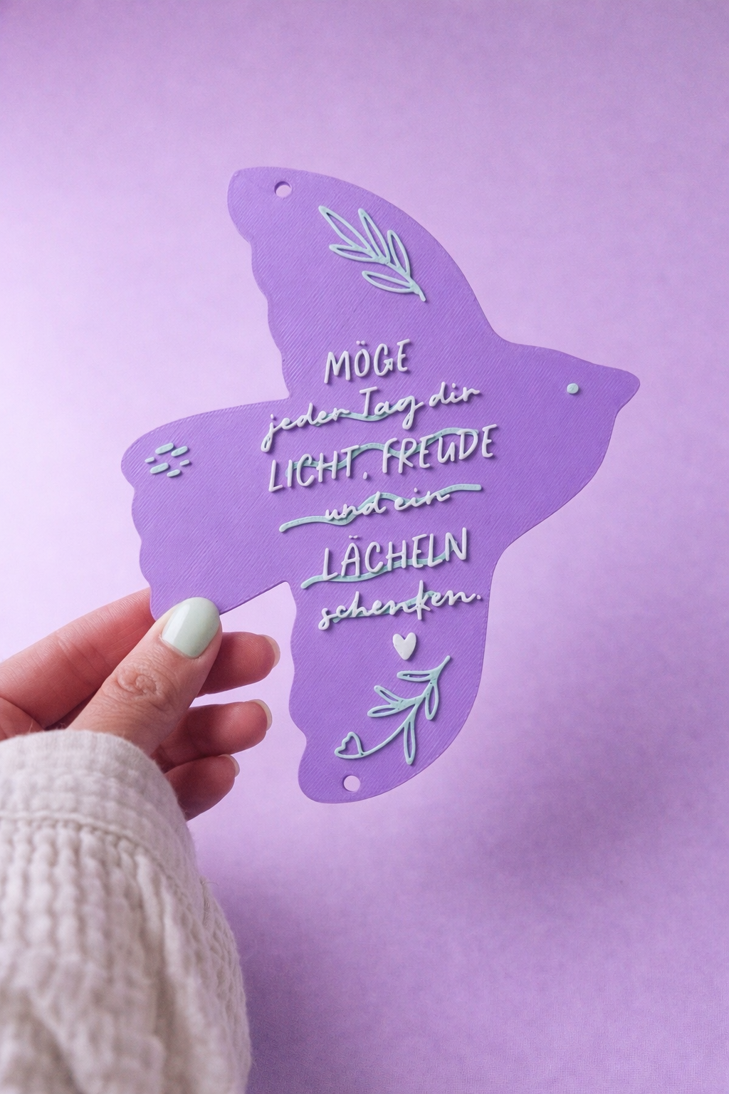 Taube Geldgeschenk 3D Druck Datei | Geschenk mit Spruch | Frieden & Segen | Deko Schild | STL & 3MF Download