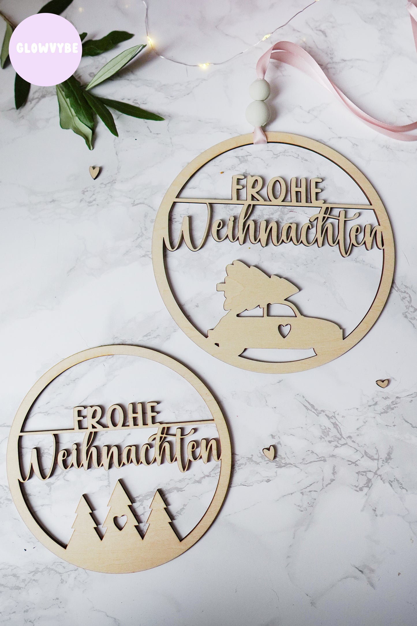 Frohe Weihnachten Laserdateien (2 Motive) – SVG & PNG für Lasercutter & Plotter inkl. Gewerbelizenz