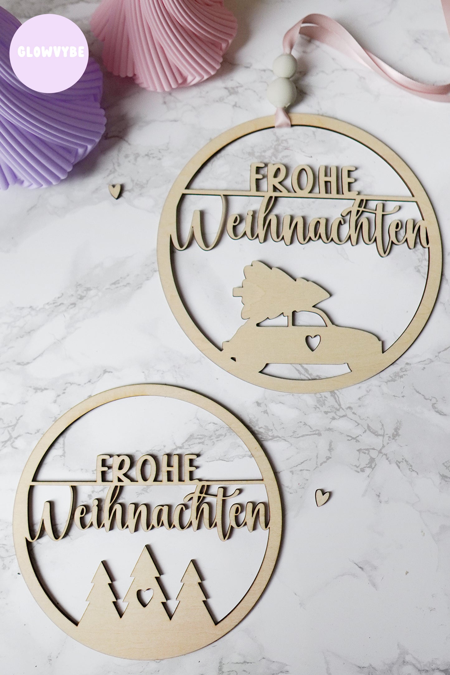 Frohe Weihnachten Laserdateien (2 Motive) – SVG & PNG für Lasercutter & Plotter inkl. Gewerbelizenz
